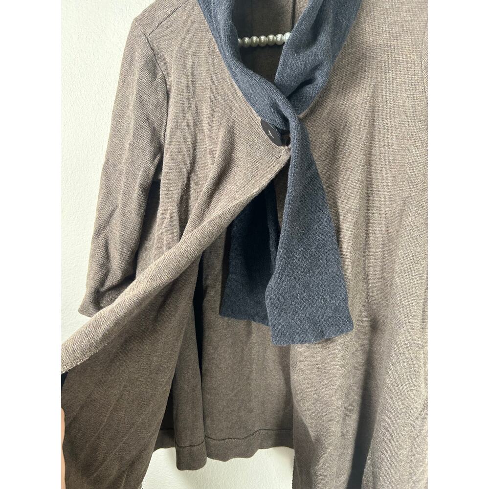 Chalet et Ceci Cardigan Women's Size Small Brown Duster Sweater Made in USA - Picture 4 of 11